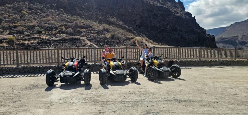 Gran Canaria: 3-WHEEL RYKER 2,5 HOUR TOUR -FREE PICKUP - Good To Know