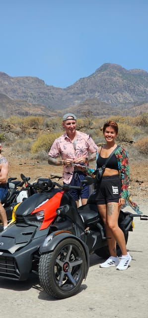 Gran Canaria: 3-WHEEL RYKER 2,5 HOUR TOUR -FREE PICKUP - Vehicle and License Requirements