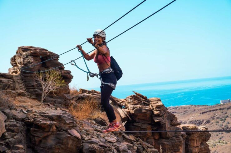 Gran Canaria: Guided via Ferrata Excursion. - Duration and Language Options