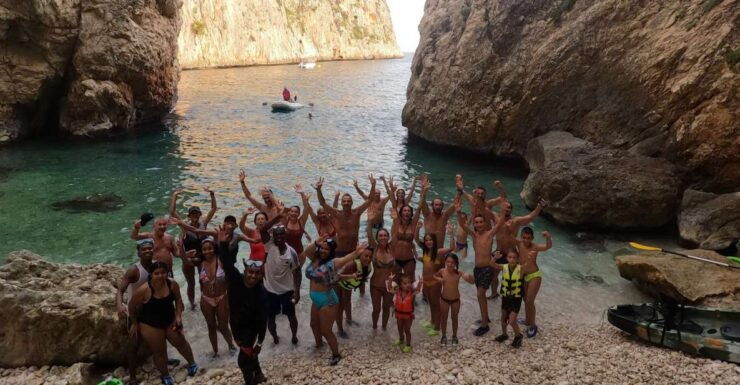 Granadella: Caló, Cova Llop Marí, and Ambolo Kayak Trip - Granadella Cove: Meeting Point Details