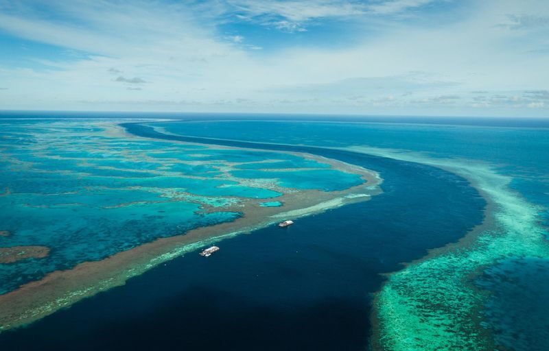 Great Barrier Reef Cruise from Airlie Beach or Daydream Island - The cruise out to Reefworld