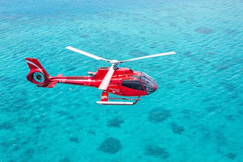 Great Barrier Reef Scenic Flight from Cairns or Port Douglas - The reef comes into view from the air