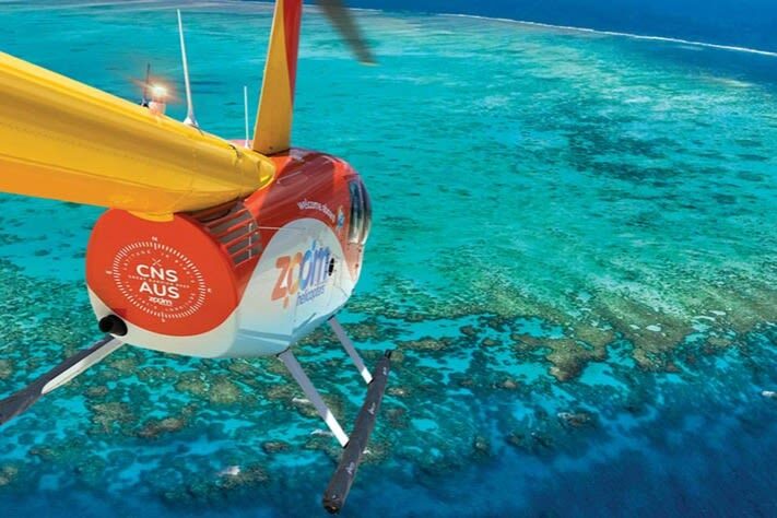 Great Barrier Reef Scenic Helicopter Flight from Cairns - A reef view that changes with every turn