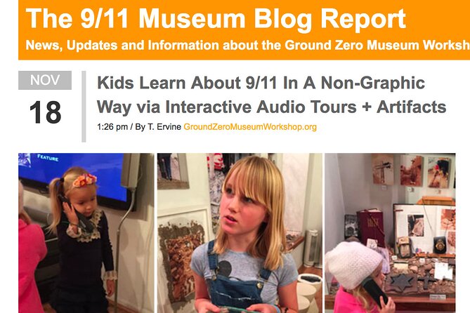 Ground Zero Museum Workshop Tour - Meeting and Pickup