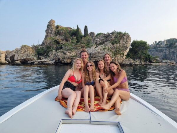 GROUP SUNSET BOAT TOUR IN TAORMINA WITH APERITIF - The Sum Up