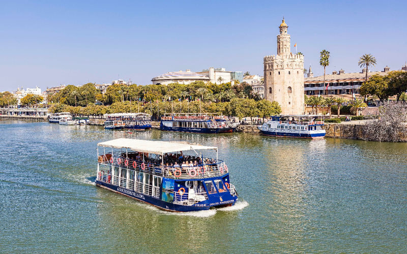 Guadalquivir River Cruise Experience in Seville - Boarding beside Torre del Oro