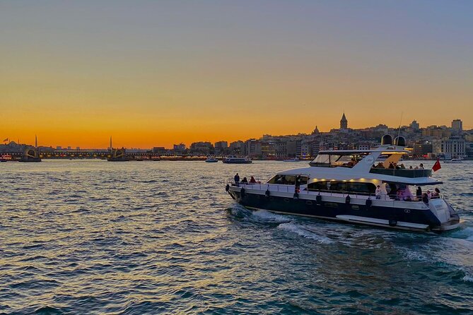 Guided Bosphorus Sunset Cruise on Luxurious Yacht - Small Group Cruise - Convenient Departure Location at Kaabatas Tram Station