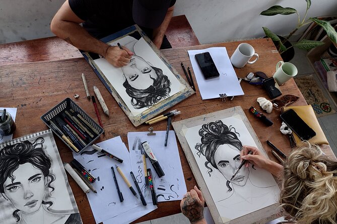 Guided Drawing & Painting Class Near Canggu - Class Details