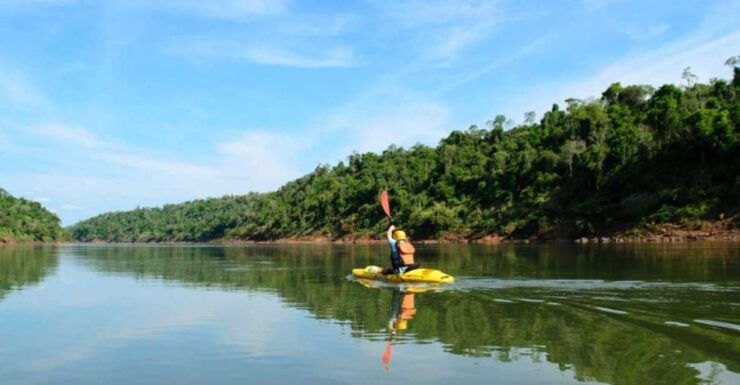 Guided Hike and Kayak or SUP River Tour W/ Transfer - Language Options
