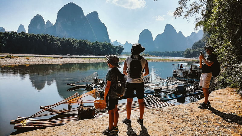 Guilin Li River 3-Star Cruise. Reed Flute Cave. Elephant Trunk Hill. Yangshuo Yulong River. Longji Rice Terraces. 4-Day Private Tour - Day three: The Li River by three-star boat