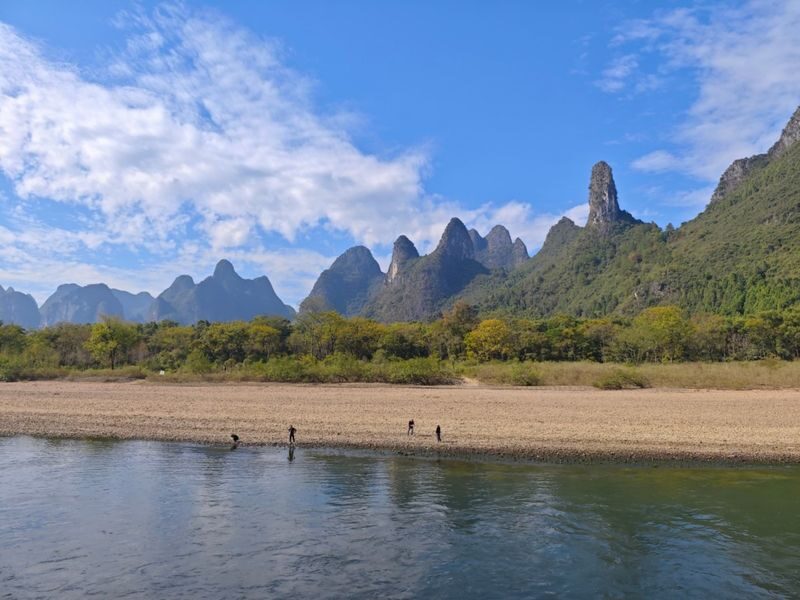 Guilin Li River 4-Star Cruise & Yulong River Bamboo Rafting Day Tour - Xingping: the banknote view and a short old-town walk
