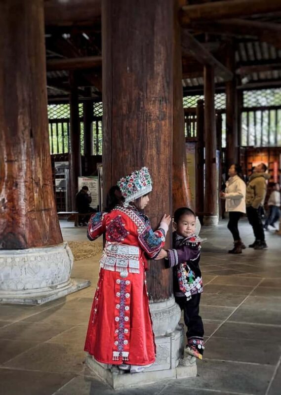 Guilin to Sanjiang: Dong Village, Local Lunch & Tea Mountain - Exploring Dong Villages and the Wind & Rain Bridge