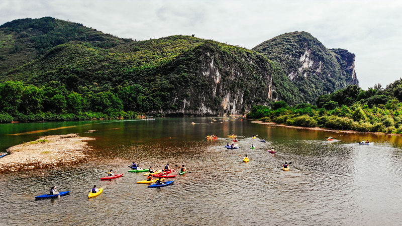 Guilin Yangshuo Outdoor Paddleboard/Kayak Experience Half-Day Tour (Minimum of 2 people) - Two hours on a board or in a kayak