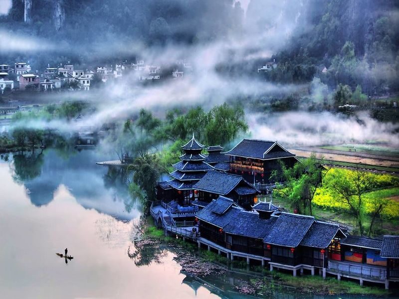 Guilin Yulong River & Yinziyan Cave& Peach Blossom Land One Day Tour - A full-day schedule, with an early start