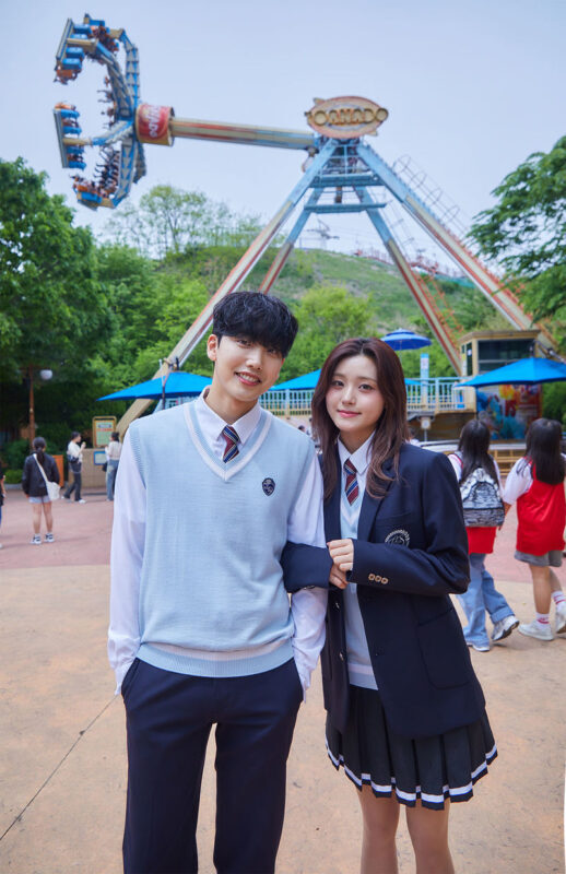 Gyeongju World School Uniform Rental - A playful change of clothes beside Gyeongju World