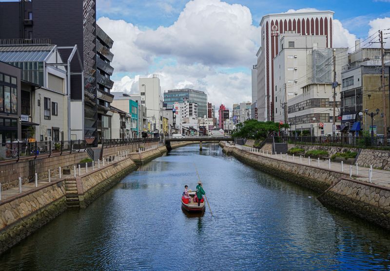 Hakata River Boat Ride Experience in Fukuoka - Daytime views, sunset and evening rides