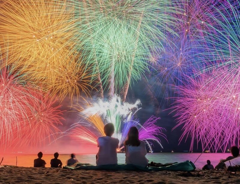 Hakone & Atami Fireworks Day Trip: Mt. Fuji Hakone Shrine & Floating Torii Gate & Lake Ashi Lakeside Stroll & Atami Sun Beach & Atami Fireworks Festival (From Tokyo) - At a glance