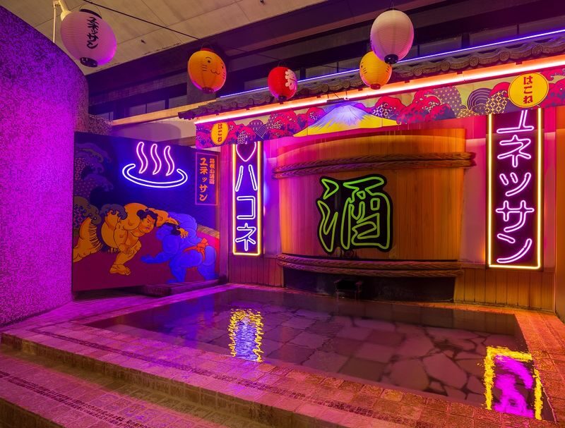 Hakone Kowaki-en Yunessun Hot Spring Theme Park Ticket - Choose between swimsuit pools and Mori no Yu