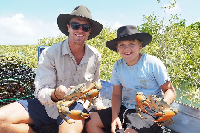 Half-Day Mud Crabbing Experience in Broome - Sampling Prepared Crab Meat On Board