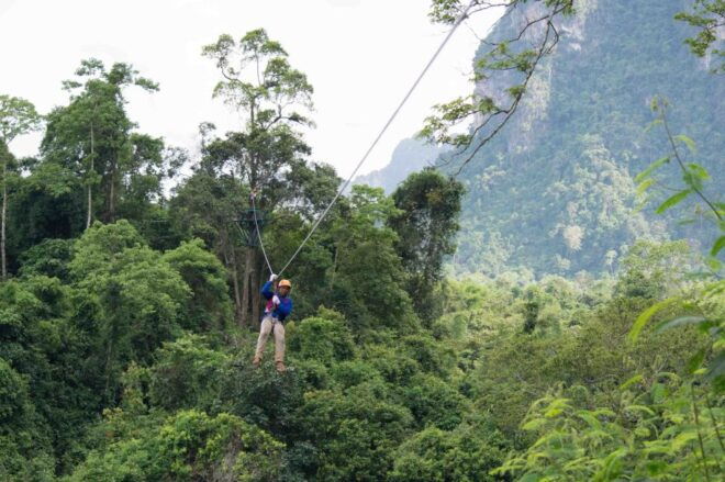 Half-Day Nam Song River Kayak Tour With Zipline or Tham None - Optional Zipline Experience
