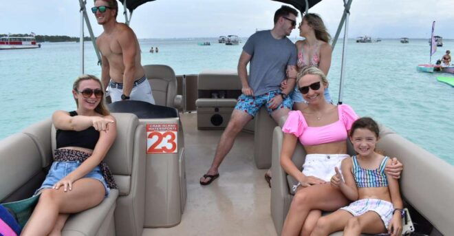 Half Day Pontoon Boat Rental- Okaloosa Island - Full Description