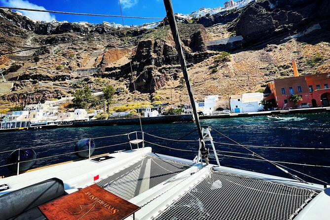 Half Day Premium Catamaran Cruise in Santorini Including Oia - Itinerary