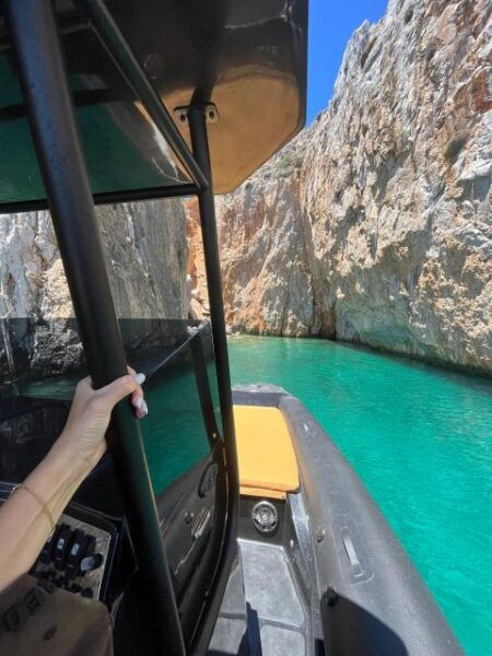 HALF DAY PRIVATE WITH RIB BOAT, KOUTSOMITI KOUNOUPA RED ROCK - Meeting Point