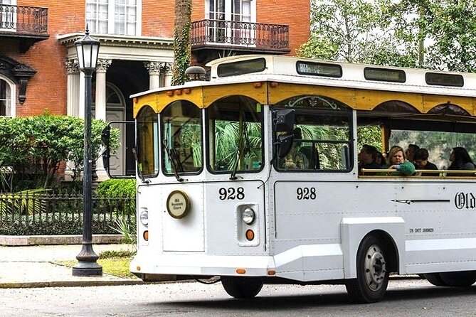 Half Day Tour Land and Sea Savannah Historic Trolley and Cruise - Trolley Sightseeing Highlights