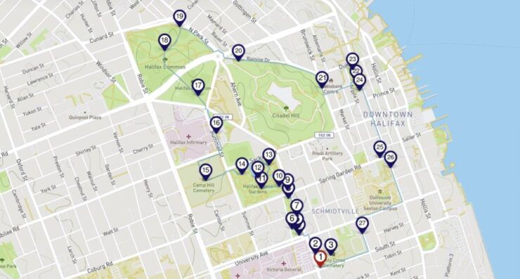 Halifax: Churches, Gardens, & Graveyards Smartphone Tour - Tour Overview