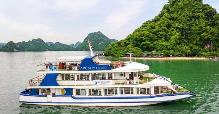Halong: Arcady 5 Star Day Cruise, Buffet Lunch, Wine & Fruit - Booking Information