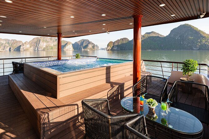 Halong Bay Luxury Day Cruise with Buffet Lunch and Sunset Party - The Sum Up