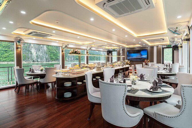 Halong Bay Luxury Day Trip with Hercules Cruise From Harbor - Food and Amenities