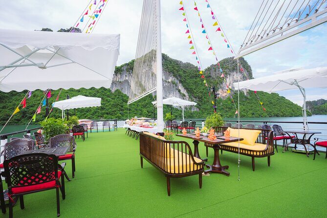 Halong Bay Luxury Party Day Cruise with Kayaking and Buffet Lunch - Lunch and Activities on Board