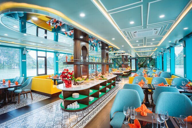 Halong Bay Luxury Party Day Cruise with Kayaking and Buffet Lunch - Sunset Party: The Grand Finale
