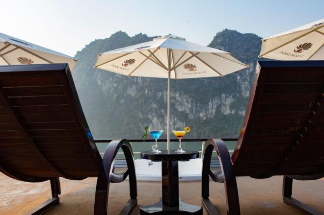 Halong Scarlet Pearl Cruise 2 Days & Balcony Cabin - Accommodation in Balcony Cabin