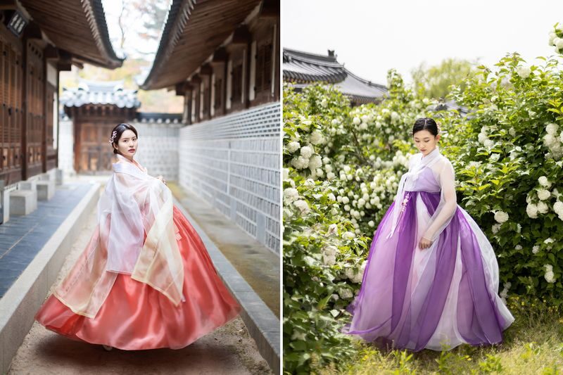 Hanbok Themed Photoshoot with Make-up by Hanbok That Day - Choosing a hanbok near Gyeongbokgung Palace
