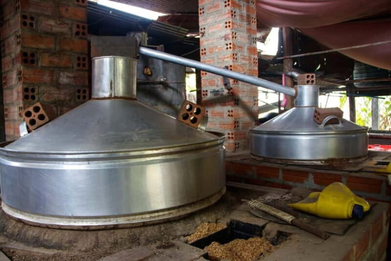 Handicraft tour/rice paper,/rice wine/bat cave Sun Set - Visiting the Rice Paper and Rice Wine Factories