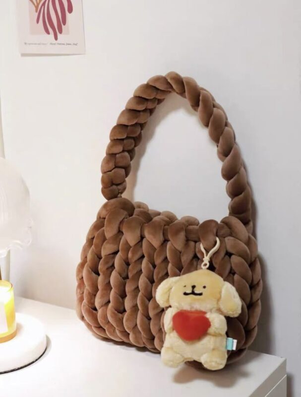Handknit Velvet Bag Workshop in Singapore - At a glance