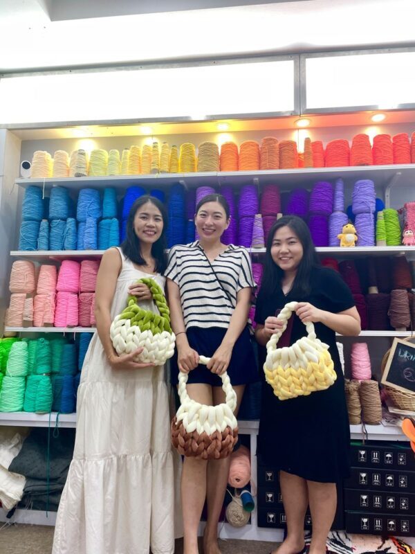 Handknit Velvet Bag Workshop in Singapore - Who will enjoy this workshop most