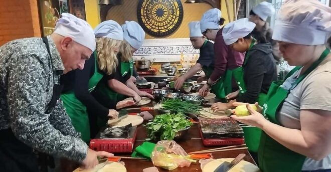 Hanoi Authentic Cooking Class and Local Market With Chef - Cooking Experience