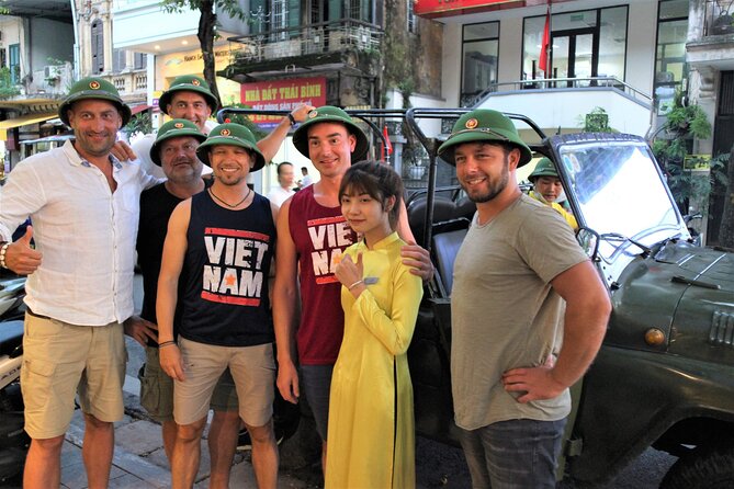 Hanoi Food Culture Sight Fun By Vietnam Legendary Army Jeep - Private Transportation Provided