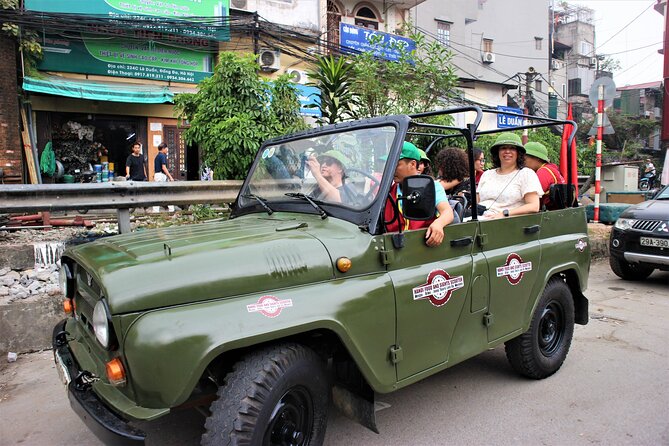Hanoi Food Culture Sight Fun By Vietnam Legendary Army Jeep - Live Entertainment Included