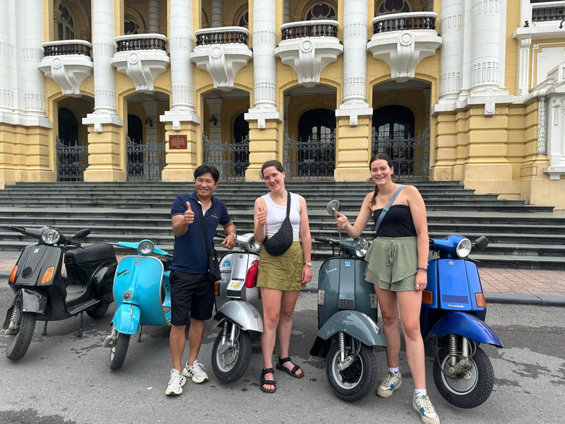 Hanoi Food Tour by Vintage Vespa - A Vespa ride that makes Hanoi easier to read
