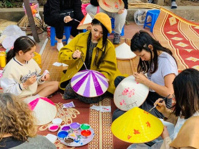 Hanoi: Incense, Hat, Lacquer Art Making Tour & Train Street - Itinerary Details