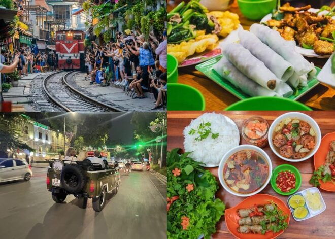 Hanoi Jeep By Night Street Food, Backstreet+ Train Street - Transportation and Guidance