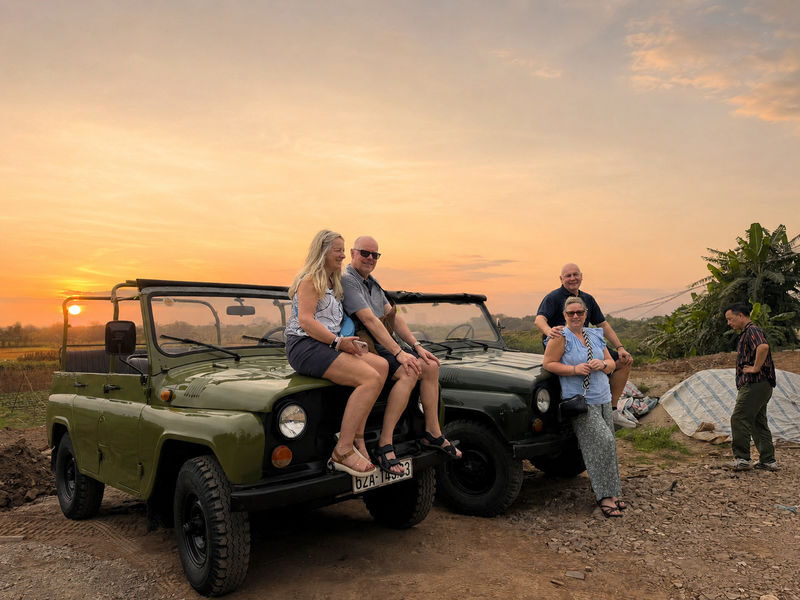 Hanoi Sunset & Nightlife Experience by Vintage Jeep - Hanoi by Jeep, not by windshield