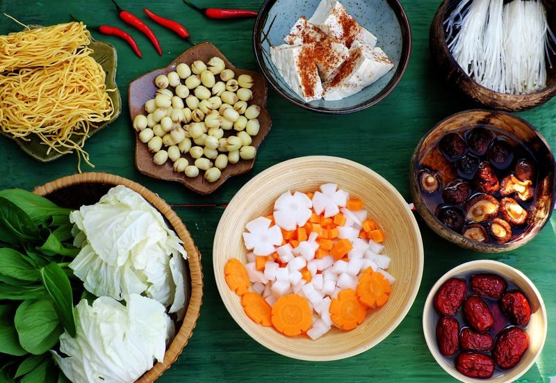 Hanoi Vegetarian Cooking Class: Free Wine Tasting & Recipe Book - Four dishes, made by you