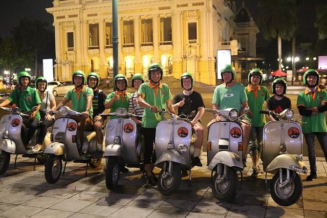 Hanoi Vespa After Dark Vespa Food Tour - Food Stops