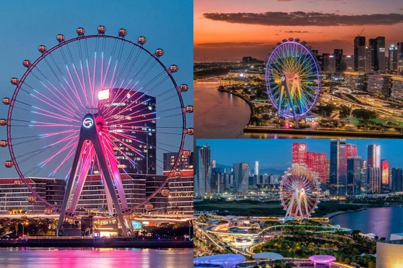 Happy Harbor Ferris Wheel - A slow ride above Shenzhen Bay