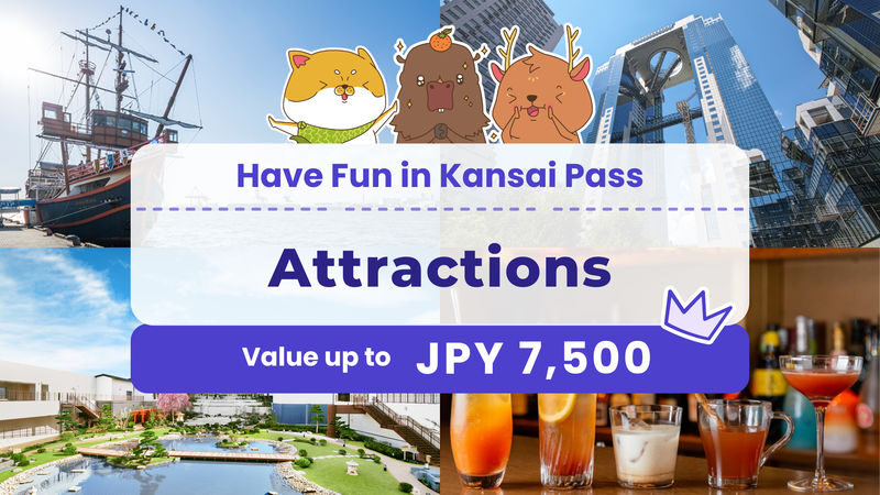 Have Fun in Kansai Pass - Osaka views, a castle cruise, and a hot-spring stop